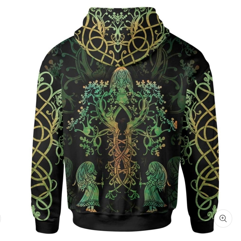 NWT Lunafide Norns & Nature Zip Hoodie Men's S / Women's M